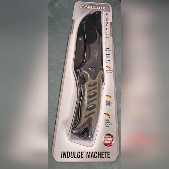 (NWT) Camillus Indulge Machete Titanium - Picture 1 of 8